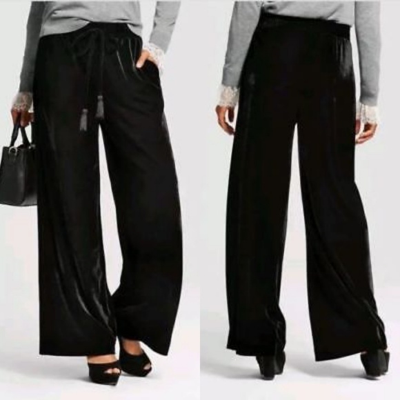 black velvet pants plus size